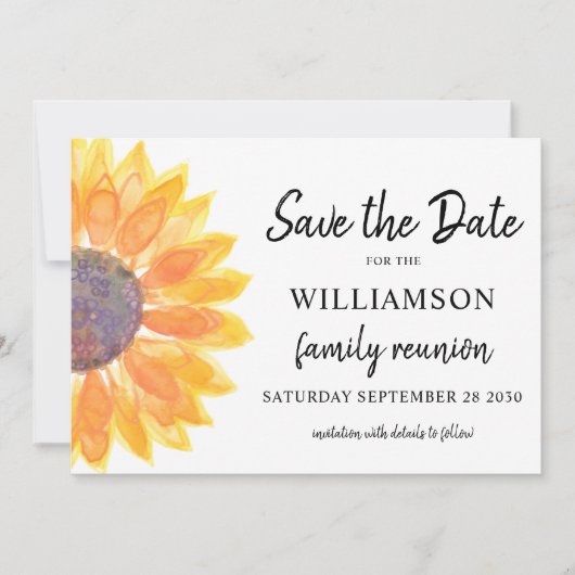 Familie reünie slaat de datumkaart op kaart (Voorkant)