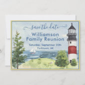 Familie reünie sparen de Code van de Vuurtoren van Aankondiging (Voorkant)