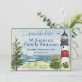 Familie reünie sparen de Code van de Vuurtoren van Aankondiging (Staand voorkant)