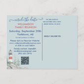 Familie reünie sparen de Code van de Vuurtoren van Aankondigingskaart (Achterkant)