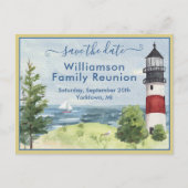 Familie reünie sparen de Code van de Vuurtoren van Aankondigingskaart (Voorkant)