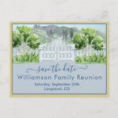 Familie reünie sparen de Code van het Land van de Aankondigingskaart (Voorkant)