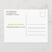 Familie reünie sparen de Datum Apple Boom Lichten Aankondigingskaart (Achterkant)