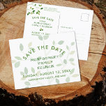 Familie reünie sparen de Datum groene boom Aankondigingskaart<br><div class="desc">ZIE DE DATUM informatie voor uw familieherünie of familie het verzamelen gebruikend deze briefkaarten die een modern, minimalistisch ontwerp van de familieboom in schaduwen van groen voorzien. Alle tekst kan worden bewerkt. Coördinatie van reülepartijbenodigdheden en nieuwigheden zijn ook beschikbaar. BIJSTAND: Neem contact op met de ontwerper VOORDAT u via het...</div>