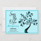 Familie reünie sparen de Datum Moderne Kunstboom Aankondiging (Voorkant)