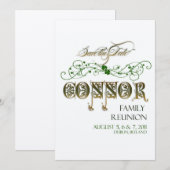 Familie reünie sparen de Datum Save The Date (Voorkant / Achterkant)