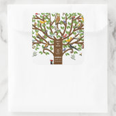 Familie reünie sparen de Datum Vierkante Sticker (Tas)