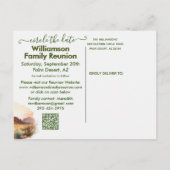 Familie reünie sparen de Datum zuidwesten QR Code Aankondigingskaart (Achterkant)