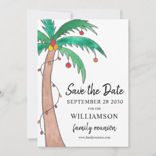 Familie reünie sparen de Kaart van de Datum