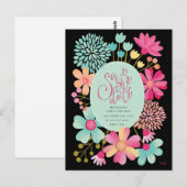 Familie reünie sparen het Briefkaart van de Partij (Voorkant / Achterkant)