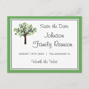 Familie Reünie Stamboom Save the Date Briefkaart