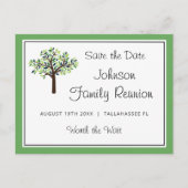 Familie Reünie Stamboom Save the Date Briefkaart (Voorkant)