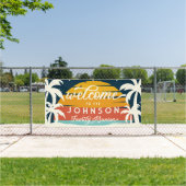  familie reünie strand zonsondergang welkom spandoek (Insitu)