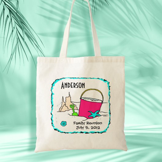Familie reünie strandtas tote bag