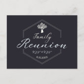 Familie reünie Tree-uitnodiging Uitnodiging Briefkaart (Voorkant)