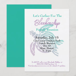 Familie Reünie Tribal Art Turtle Eendaagse Eveneme Kaart