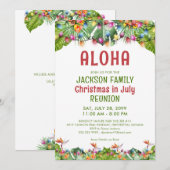 Familie Reünie Tropisch Kerstfeest in Juli Kaart (Voorkant / Achterkant)
