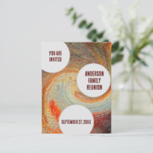 Familie reünie Uitnodiging opnieuw gericht wervelk