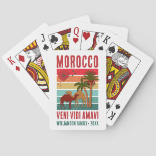 Familie Reünie Vakantie Marokko Reis Groep Pokerkaarten