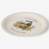 Familie Reünie Verjaardag Bos Cabin Papieren Bordje (Gekanteld)