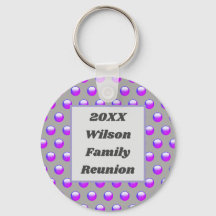 Familie reünie Vibrant Paars Polka Dot Keepomwille