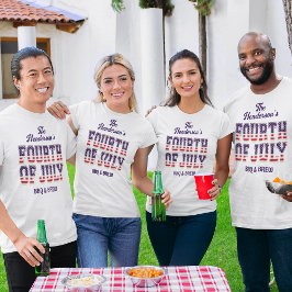 Familie Reünie Vierde van juli T-shirt