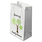 Familie reünie voorkeur souvenir cadeau klein cadeauzakje (Achterkant Gekanteld)