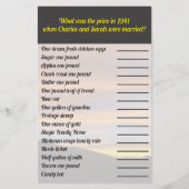 Familie Reünie Waarheid of Lie En Wat Prijs Games Flyer (Achterkant)