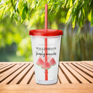 Familie reünie Watermelon Acryl Drinkbeker