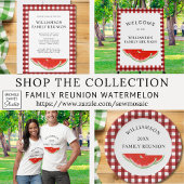 Familie reünie Watermelon Ronde Sticker