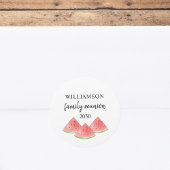 Familie reünie Watermelon Ronde Sticker