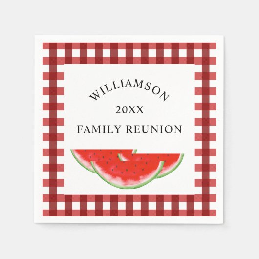 Familie reünie Watermelon Servet (Voorkant)