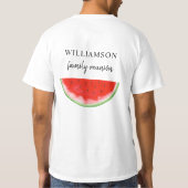 Familie reünie Watermelon T-shirt (Achterkant)