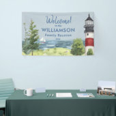 Familie Reünie Waterverf Vuurtoren Welkom Spandoek (Beurs)