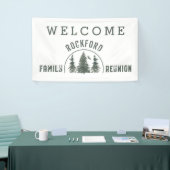 Familie Reünie Welkom Bos Bomen Groen Spandoek (Beurs)