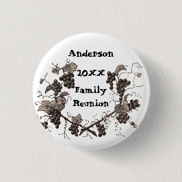 Familie reünie  wijnstokken ronde button 3,2 cm