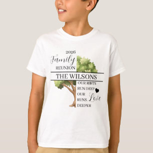 Familie Reünie Wortel en Diepe Liefde Kinderen T-shirt