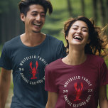 Familie Reünie Zeevruchten Kreeft Kook Custom Tri-Blend Shirt<br><div class="desc">Het is weer hier. Het jaarlijkse zomerfeest dat je van plan bent voor de hele familie om te hangen, te eten en te drinken. Herinnering dit jaar met een bijpassend familieontwerp zodat de foto er perfect uitziet en het geheugen jaren en jaren behoudt. Voeg je familiedetails toe door hierboven op...</div>