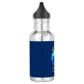 Familie Reünie Zomer Strand Palm Trees Blauw Waterfles (Links)