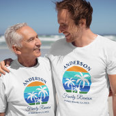 Familie Reünie Zomer Strand Palm Trees T-shirt