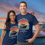 Familie Reünie Zomer Vakantie Cruise T-shirt<br><div class="desc">Maak je klaar om onvergetelijke herinneringen met je familie te creëer op een spectaculaire zomervakantie cruise met onze Cruise Vakantie Retro Sunset Summer Family Reunion Matching Shirten. Ontworpen om de essentie van een leuke retro zomerzonsondergang vast te leggen, hebben onze shirten een levendig cruiseschip tegen een schilderachtige achtergrond. Maak het...</div>