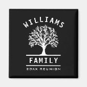 Familie Reünie Zomer Vakantie Wegreis Boom Magneet (Voorkant)