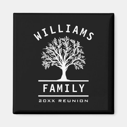 Familie Reünie Zomer Vakantie Wegreis Boom Magneet (Voorkant)