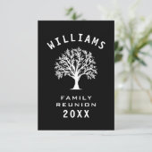 Familie Reünie Zomer Vakantie Wegreis Cool Boom RSVP Kaartje (Staand voorkant)