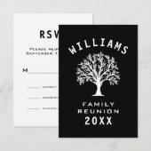 Familie Reünie Zomer Vakantie Wegreis Cool Boom RSVP Kaartje (Voorkant / Achterkant)