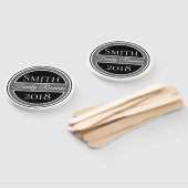 Familie reünie zwart badge handwaaier (Niet-gemonteerd)