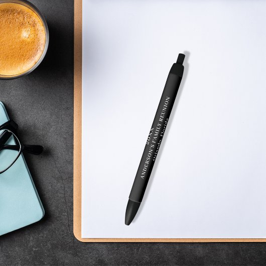 Familie reünie zwart wit zwarte inkt pen