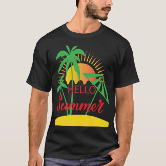 familie reüniezomer vakantiematchingzonsondergang t-shirt