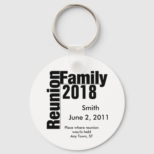 Familie Reunion 2018 souviner sleutelhanger (Voorkant)