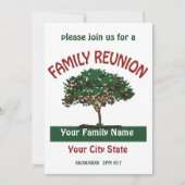 Familie reunion Apple Tree Invitation Kaart (Voorkant)